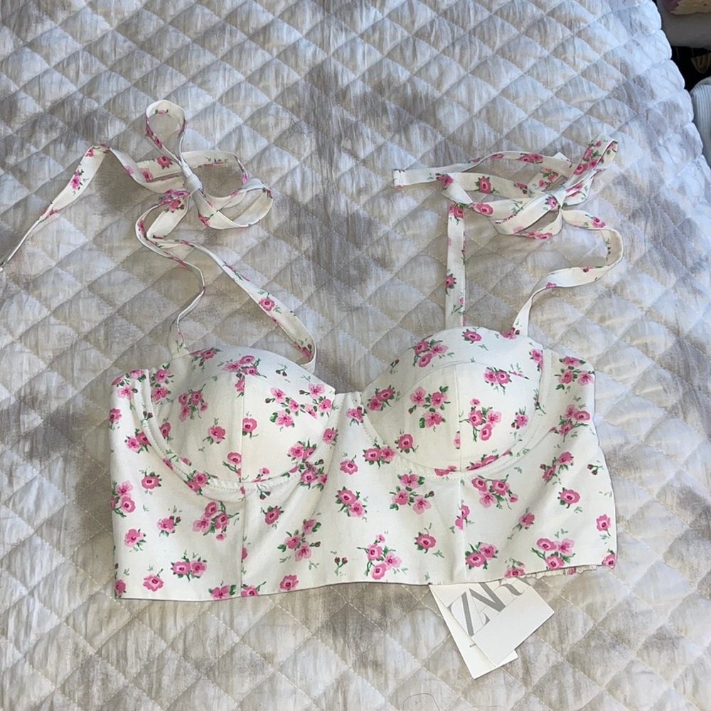 Floral Zara Crop Top